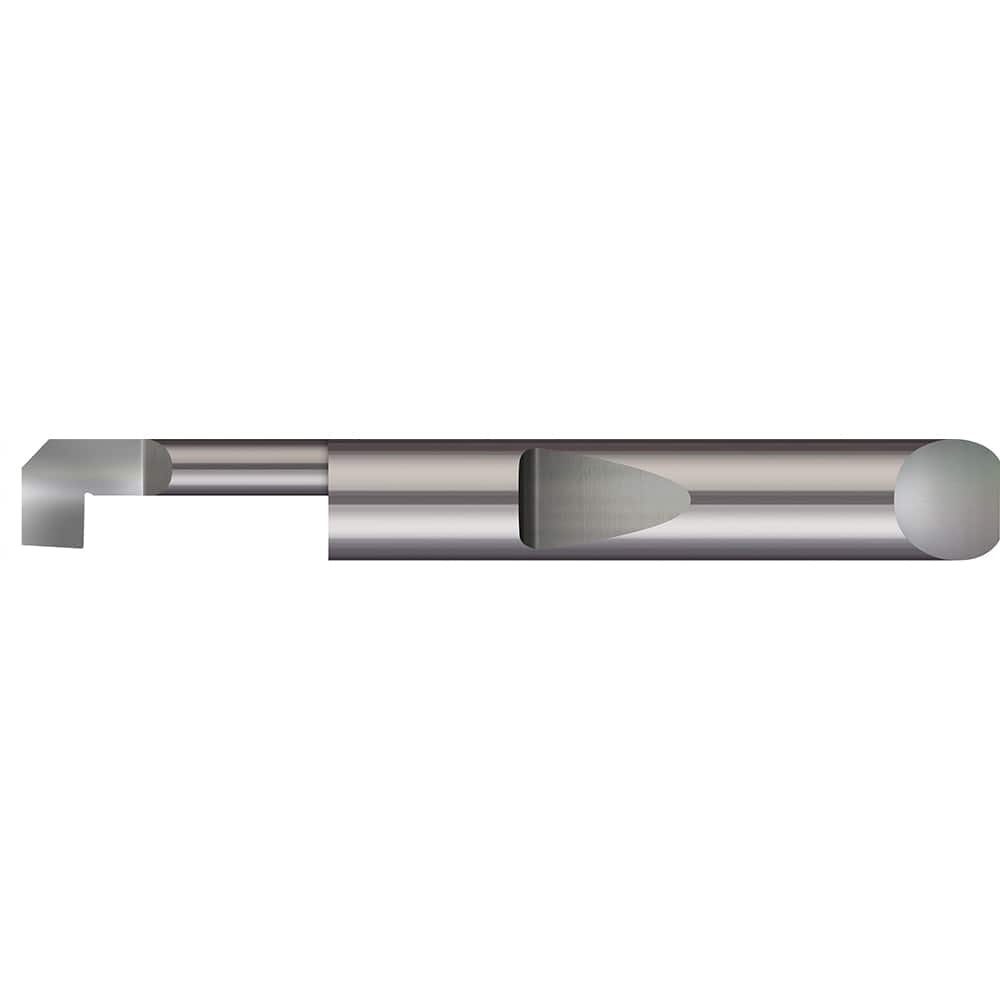 Micro 100 - Boring Bars; Minimum Bore Diameter (Decimal Inch): 0.1560 ; Minimum Bore Diameter (Inch): 5/32 ; Maximum Bore Depth (Decimal Inch): 0.5000 ; Maximum Bore Depth (Inch): 1/2 ; Material: Solid Carbide ; Boring Bar Type: Back Boring - Exact Tool & Supply