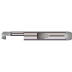 Micro 100 - Boring Bars; Minimum Bore Diameter (Decimal Inch): 0.1560 ; Minimum Bore Diameter (Inch): 5/32 ; Maximum Bore Depth (Decimal Inch): 0.5000 ; Maximum Bore Depth (Inch): 1/2 ; Material: Solid Carbide ; Boring Bar Type: Back Boring - Exact Tool & Supply
