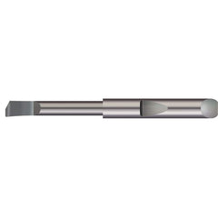 Micro 100 - Boring Bars; Minimum Bore Diameter (Decimal Inch): 0.0275 ; Maximum Bore Depth (Decimal Inch): 0.1870 ; Maximum Bore Depth (Inch): 3/16 ; Material: Solid Carbide ; Boring Bar Type: Boring ; Shank Diameter (Decimal Inch): 0.1875 - Exact Tool & Supply