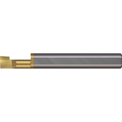 Micro 100 - Boring Bars; Minimum Bore Diameter (Decimal Inch): 0.1400 ; Minimum Bore Diameter (Inch): 9/64 ; Maximum Bore Depth (Decimal Inch): 0.2500 ; Maximum Bore Depth (Inch): 1/4 ; Material: Solid Carbide ; Boring Bar Type: Boring - Exact Tool & Supply