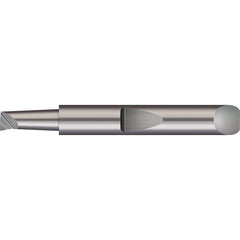 Micro 100 - Boring Bars; Minimum Bore Diameter (Decimal Inch): 0.1180 ; Maximum Bore Depth (Decimal Inch): 0.7500 ; Maximum Bore Depth (Inch): 3/4 ; Material: Solid Carbide ; Boring Bar Type: Boring ; Shank Diameter (Decimal Inch): 0.2500 - Exact Tool & Supply