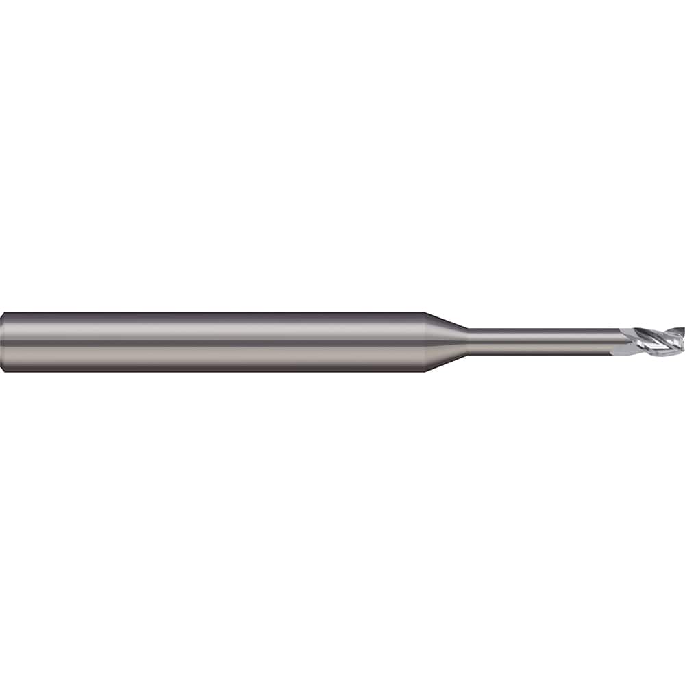 Micro 100 - Square End Mills; Mill Diameter (Decimal Inch): 0.0313 ; Length of Cut (mm): 1.2000 ; Length of Cut (Inch): 3/64 ; Length of Cut (Decimal Inch): 0.0470 ; Material: Solid Carbide ; Finish/Coating: Uncoated - Exact Tool & Supply