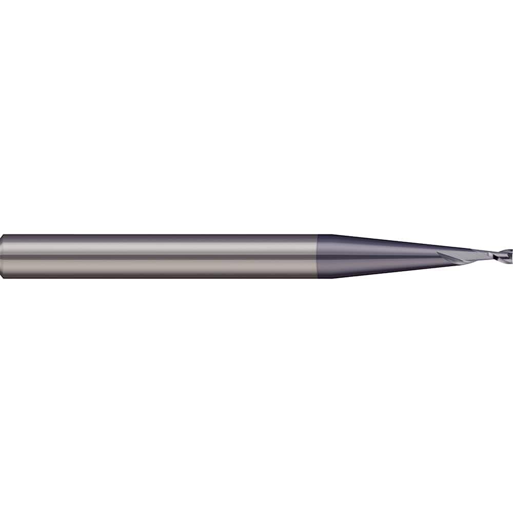 Micro 100 - Square End Mills; Mill Diameter (mm): 2.00 ; Mill Diameter (Decimal Inch): 0.0787 ; Length of Cut (mm): 6.0000 ; Length of Cut (Decimal Inch): 0.2362 ; Material: Solid Carbide ; Finish/Coating: AlTiN - Exact Tool & Supply