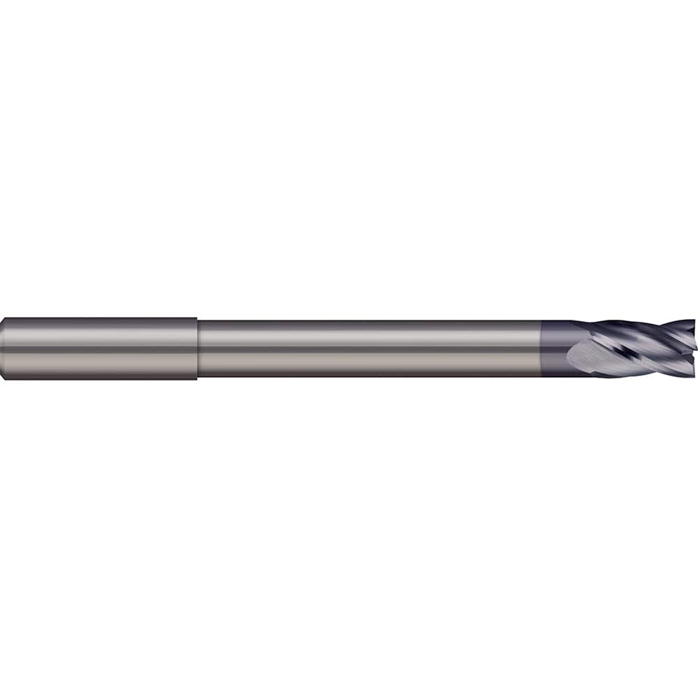 Square End Mill: 0.3937'' Dia, 0.7087'' LOC, 2 Flutes, Solid Carbide Single End, AlTiN Finish, 30 ° Helix, Centercutting, RH Cut, RH Flute