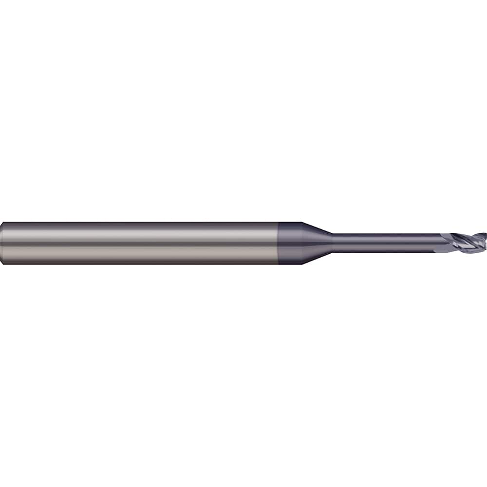 Micro 100 - Square End Mills; Mill Diameter (Inch): 3/64 ; Mill Diameter (Decimal Inch): 0.0469 ; Length of Cut (mm): 1.8000 ; Length of Cut (Decimal Inch): 0.0710 ; Material: Solid Carbide ; Finish/Coating: nACRo - Exact Tool & Supply