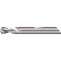 Micro 100 - 3/8" Body Diam, 90°, 2-1/2" OAL, 2-Flute Solid Carbide Spotting Drill - Exact Tool & Supply