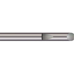 Micro 100 - Tool Bit Blanks; Material: Solid Carbide ; End Shape: Round ; Width/Diameter (Inch): 3/8 ; Overall Length (Inch): 3 - Exact Tool & Supply