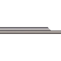 Micro 100 - Tool Bit Blanks; Material: Solid Carbide ; End Shape: Split End ; Width/Diameter (Inch): 5/16 ; Overall Length (Inch): 4 - Exact Tool & Supply