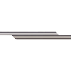 Micro 100 - Tool Bit Blanks; Material: Solid Carbide ; End Shape: Split End ; Width/Diameter (Inch): 3/16 ; Overall Length (Inch): 2 - Exact Tool & Supply
