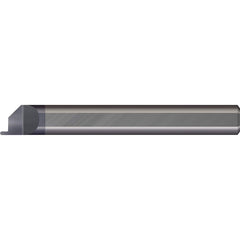 Micro 100 - Grooving Tools; Grooving Tool Type: Face ; Material: Solid Carbide ; Shank Diameter (Decimal Inch): 0.1875 ; Shank Diameter (Inch): 3/16 ; Groove Width (Decimal Inch): 0.0170 ; Projection (Decimal Inch): 0.0250 - Exact Tool & Supply