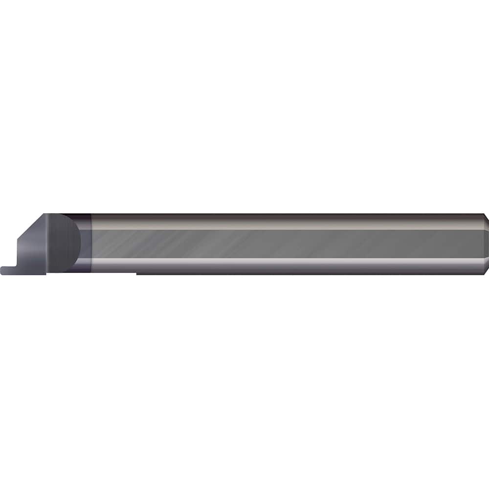 Micro 100 - Grooving Tools; Grooving Tool Type: Face ; Material: Solid Carbide ; Shank Diameter (Decimal Inch): 0.1250 ; Shank Diameter (Inch): 1/8 ; Groove Width (Decimal Inch): 0.0200 ; Projection (Decimal Inch): 0.0250 - Exact Tool & Supply