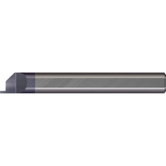 Micro 100 - Grooving Tools; Grooving Tool Type: Face ; Material: Solid Carbide ; Shank Diameter (Decimal Inch): 0.2500 ; Shank Diameter (Inch): 1/4 ; Groove Width (Decimal Inch): 0.0300 ; Projection (Decimal Inch): 0.0750 - Exact Tool & Supply