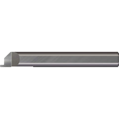 Micro 100 - Grooving Tools; Grooving Tool Type: Face ; Material: Solid Carbide ; Shank Diameter (Decimal Inch): 0.2500 ; Shank Diameter (Inch): 1/4 ; Groove Width (Decimal Inch): 0.0150 ; Projection (Decimal Inch): 0.0250 - Exact Tool & Supply