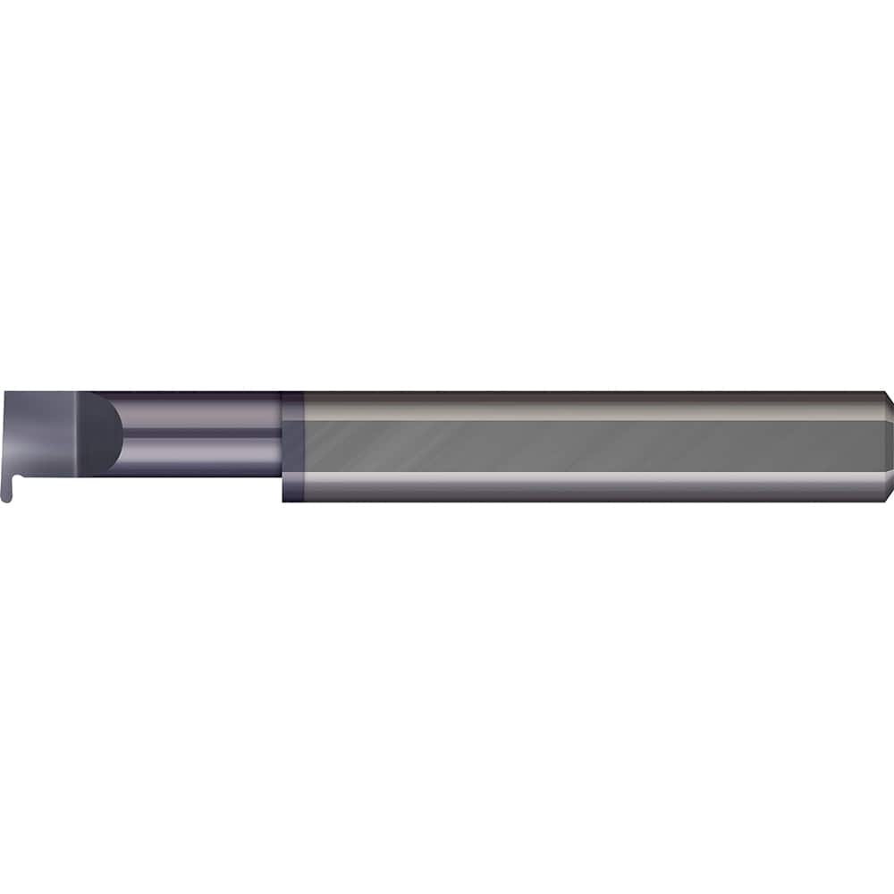 Micro 100 - Grooving Tools; Grooving Tool Type: Full Radius ; Material: Solid Carbide ; Shank Diameter (Decimal Inch): 0.1875 ; Shank Diameter (Inch): 3/16 ; Groove Width (Decimal Inch): 0.0200 ; Projection (Decimal Inch): 0.0300 - Exact Tool & Supply