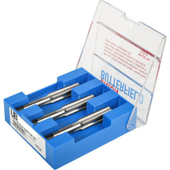 ‎No.10 24 4 Flute Tap Set Union Butterfield HSS Bright UNC Hand Tap, Set of 3 pcs Straight Flute ANSI E-code # 1528S10-24H3 - Exact Tool & Supply