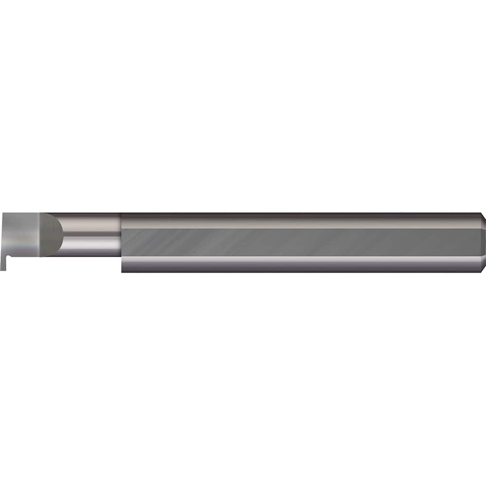 Micro 100 - Grooving Tools; Grooving Tool Type: Retaining Ring ; Material: Solid Carbide ; Shank Diameter (mm): 4.0000 ; Groove Width (mm): 0.40 ; Projection (mm): 0.790 ; Minimum Hole Diameter (mm): 4.00 - Exact Tool & Supply