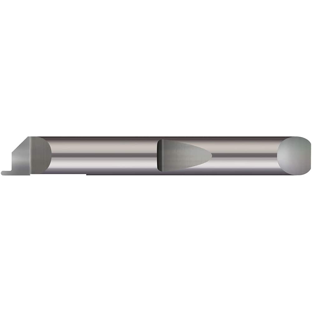 Micro 100 - Grooving Tools; Grooving Tool Type: Face ; Material: Solid Carbide ; Shank Diameter (Decimal Inch): 0.1875 ; Shank Diameter (Inch): 3/16 ; Groove Width (Decimal Inch): 0.0300 ; Projection (Decimal Inch): 0.0500 - Exact Tool & Supply