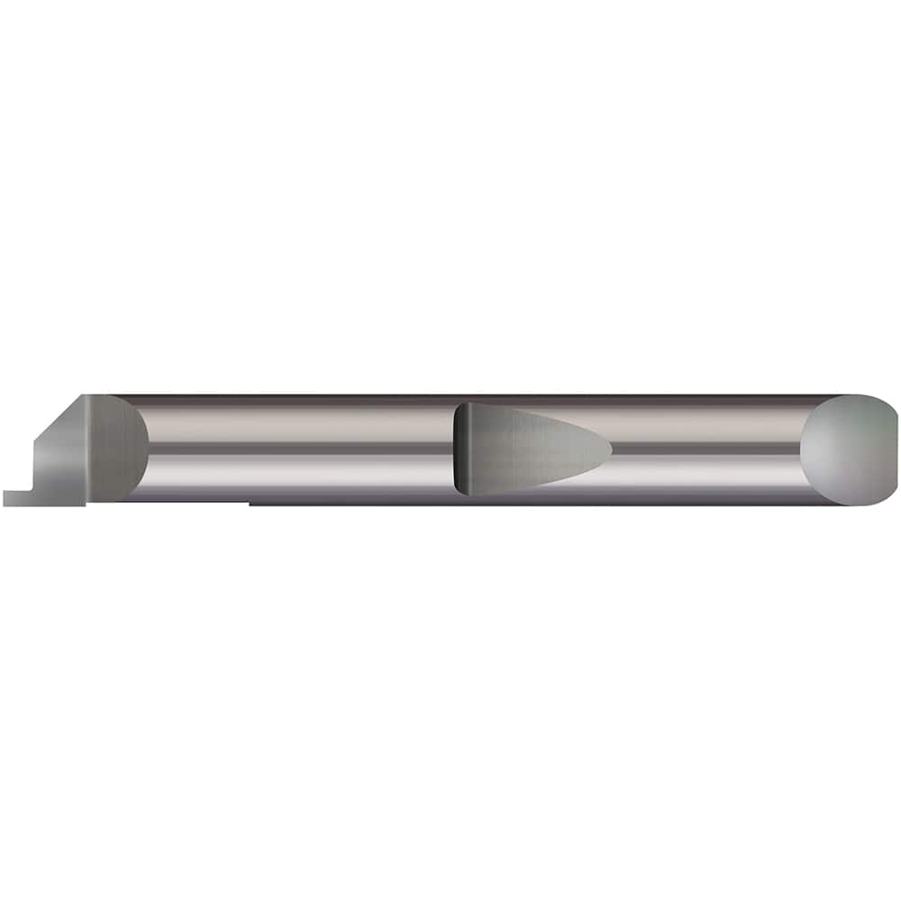 Micro 100 - Grooving Tools; Grooving Tool Type: Face ; Material: Solid Carbide ; Shank Diameter (Decimal Inch): 0.1875 ; Shank Diameter (Inch): 3/16 ; Groove Width (Decimal Inch): 0.0150 ; Projection (Decimal Inch): 0.0250 - Exact Tool & Supply