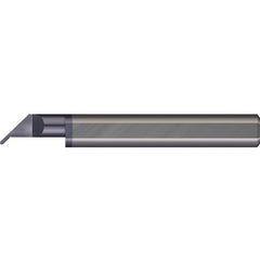 Micro 100 - Grooving Tools; Grooving Tool Type: Undercut ; Material: Solid Carbide ; Shank Diameter (Decimal Inch): 0.1875 ; Shank Diameter (Inch): 3/16 ; Groove Width (Decimal Inch): 0.0300 ; Projection (Decimal Inch): 0.0500 - Exact Tool & Supply