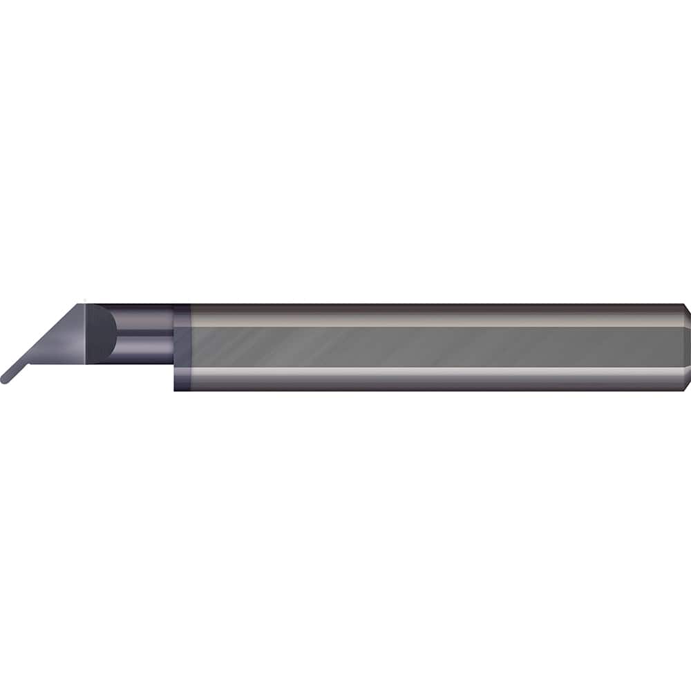 Micro 100 - Grooving Tools; Grooving Tool Type: Undercut ; Material: Solid Carbide ; Shank Diameter (Decimal Inch): 0.1875 ; Shank Diameter (Inch): 3/16 ; Groove Width (Decimal Inch): 0.0250 ; Projection (Decimal Inch): 0.0500 - Exact Tool & Supply