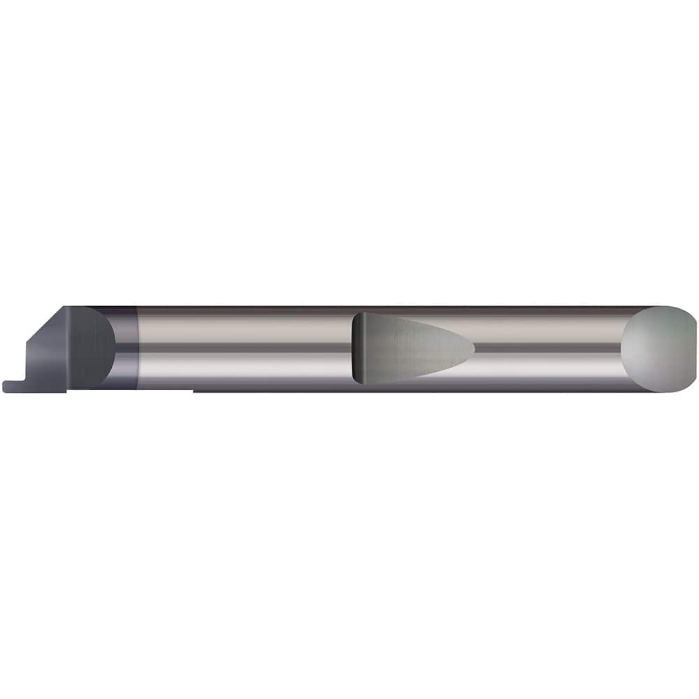 Micro 100 - Grooving Tools; Grooving Tool Type: Face ; Material: Solid Carbide ; Shank Diameter (Decimal Inch): 0.1875 ; Shank Diameter (Inch): 3/16 ; Groove Width (Decimal Inch): 0.0620 ; Projection (Decimal Inch): 0.0750 - Exact Tool & Supply