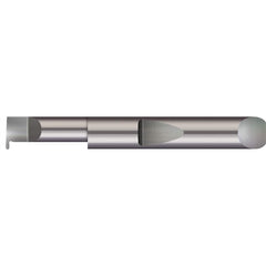 Micro 100 - Grooving Tools; Grooving Tool Type: Full Radius ; Material: Solid Carbide ; Shank Diameter (Decimal Inch): 0.2500 ; Shank Diameter (Inch): 1/4 ; Groove Width (Decimal Inch): 0.0250 ; Projection (Decimal Inch): 0.0500 - Exact Tool & Supply