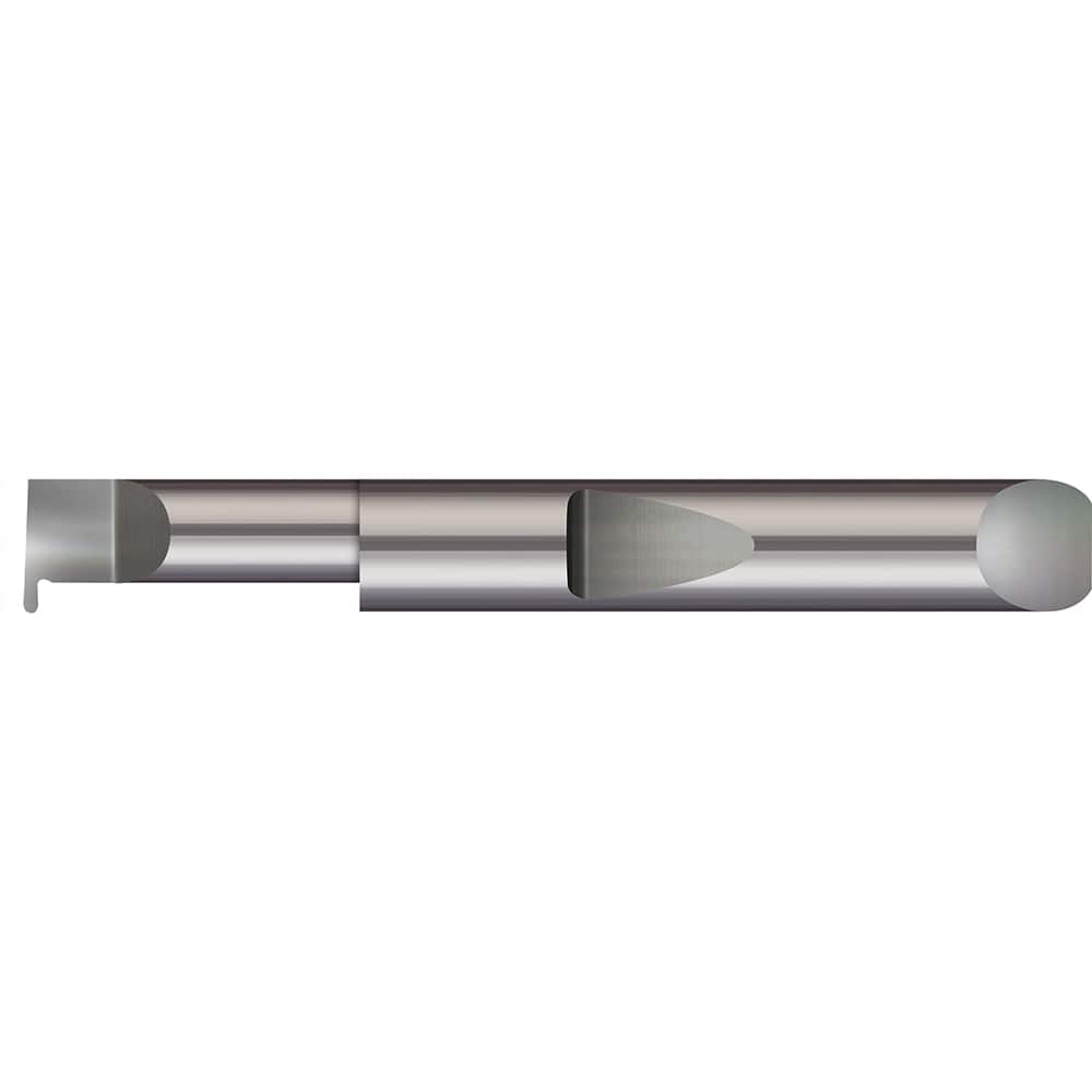 Micro 100 - Grooving Tools; Grooving Tool Type: Full Radius ; Material: Solid Carbide ; Shank Diameter (Decimal Inch): 0.3750 ; Shank Diameter (Inch): 3/8 ; Groove Width (Decimal Inch): 0.0870 ; Projection (Decimal Inch): 0.1000 - Exact Tool & Supply