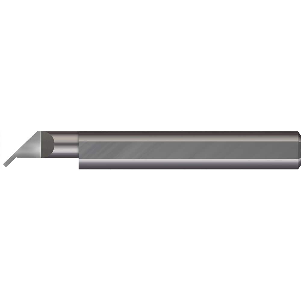 Micro 100 - Grooving Tools; Grooving Tool Type: Undercut ; Material: Solid Carbide ; Shank Diameter (Decimal Inch): 0.2500 ; Shank Diameter (Inch): 1/4 ; Groove Width (Decimal Inch): 0.0300 ; Projection (Decimal Inch): 0.0600 - Exact Tool & Supply