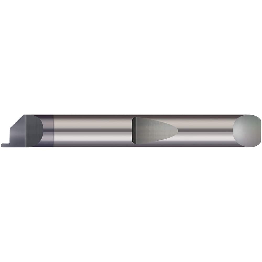 Micro 100 - Grooving Tools; Grooving Tool Type: Face ; Material: Solid Carbide ; Shank Diameter (Decimal Inch): 0.1875 ; Shank Diameter (Inch): 3/16 ; Groove Width (Decimal Inch): 0.0400 ; Projection (Decimal Inch): 0.0750 - Exact Tool & Supply