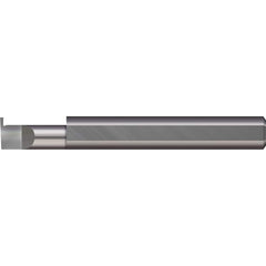 Micro 100 - Grooving Tools; Grooving Tool Type: Retaining Ring ; Material: Solid Carbide ; Shank Diameter (Decimal Inch): 0.2500 ; Shank Diameter (Inch): 1/4 ; Groove Width (Decimal Inch): 0.0300 ; Projection (Decimal Inch): 0.0500 - Exact Tool & Supply