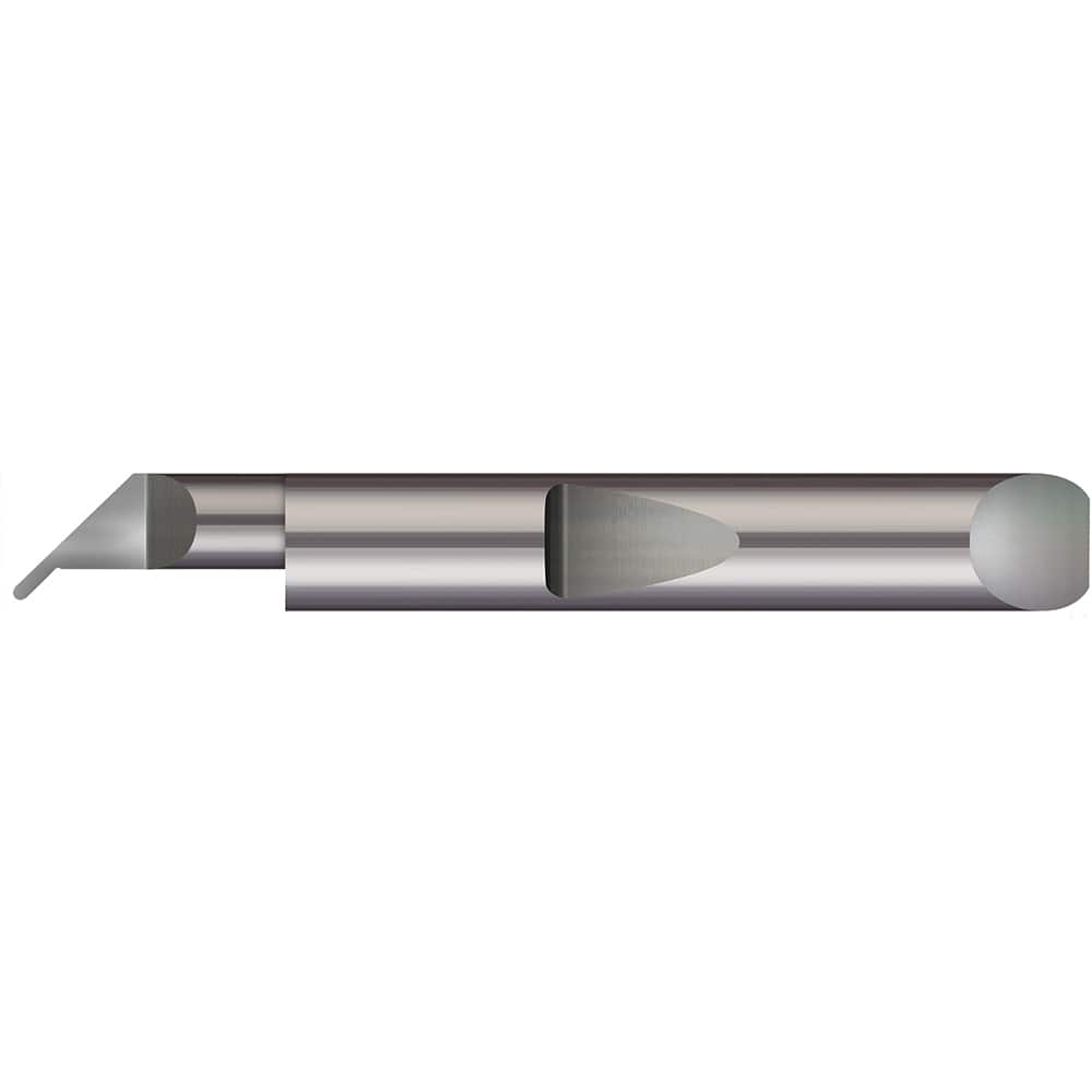Micro 100 - Grooving Tools; Grooving Tool Type: Undercut ; Material: Solid Carbide ; Shank Diameter (Decimal Inch): 0.1875 ; Shank Diameter (Inch): 3/16 ; Groove Width (Decimal Inch): 0.0200 ; Projection (Decimal Inch): 0.0500 - Exact Tool & Supply