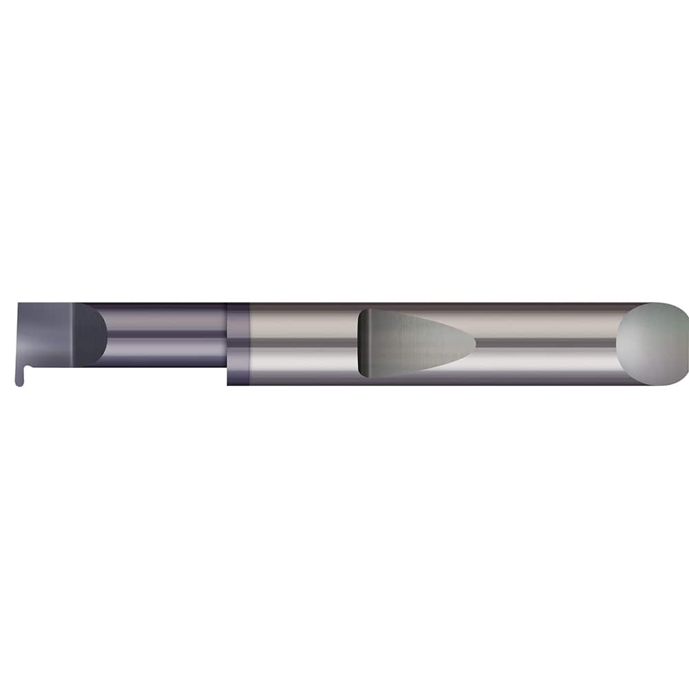 Micro 100 - Grooving Tools; Grooving Tool Type: Full Radius ; Material: Solid Carbide ; Shank Diameter (Decimal Inch): 0.3125 ; Shank Diameter (Inch): 5/16 ; Groove Width (Decimal Inch): 0.0380 ; Projection (Decimal Inch): 0.1000 - Exact Tool & Supply