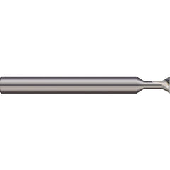 Micro 100 - 60° 3/16" Cut Diam, 3/32" Cut Width, Solid Carbide Dovetail Cutter - Exact Tool & Supply