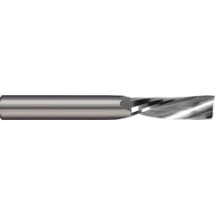 Micro 100 - 1/16" Diam RH Solid Carbide 1-Flute Single Edge Downcut Spiral Router Bit - Exact Tool & Supply