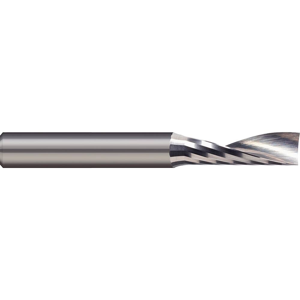 Micro 100 - 1/2" Diam RH Solid Carbide 1-Flute Single Edge Upcut Spiral Router Bit - Exact Tool & Supply