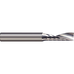 Micro 100 - 1/2" Diam RH Solid Carbide 1-Flute Single Edge Upcut Spiral Router Bit - Exact Tool & Supply