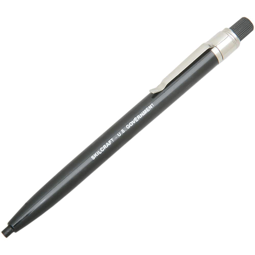 Ability One - Pens & Pencils; Type: Wax Pencil ; Color: Black ; Tip Type: 3MM - Exact Tool & Supply