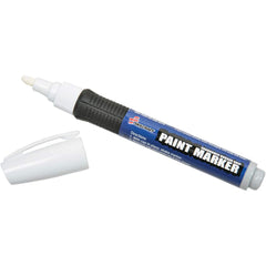 Ability One - Markers & Paintsticks; Type: Paint Marker ; Color: White ; Ink Type: Water Base ; Tip Type: Medium - Exact Tool & Supply