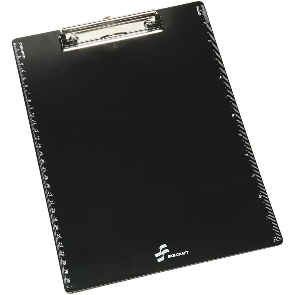 Ability One - Clip Boards; Color: Black ; Length (Inch): 12 ; Width (Inch): 9 - Exact Tool & Supply