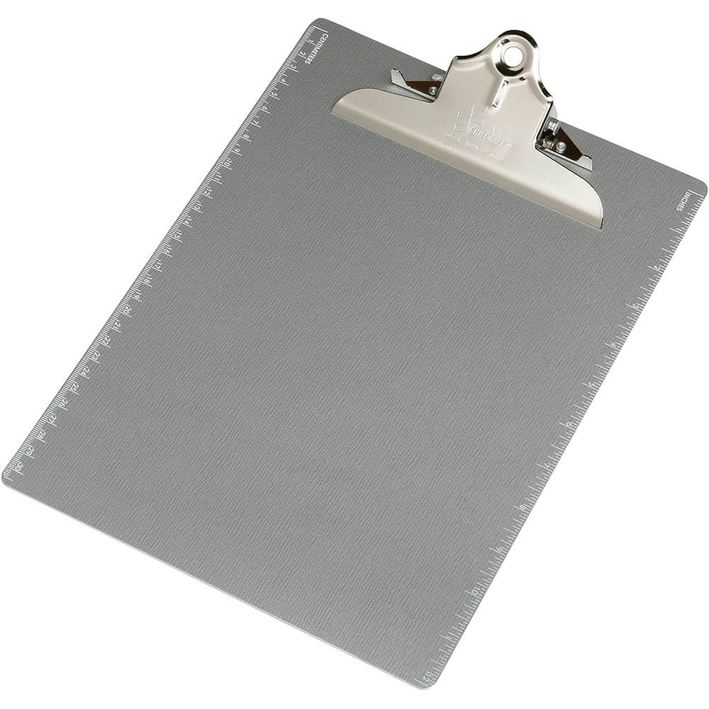 Ability One - Clip Boards; Color: Silver ; Length (Inch): 12 ; Width (Inch): 9 - Exact Tool & Supply