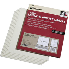 Ability One - Labels, Ribbons & Tapes; Type: Address Labels ; Color: White ; For Use With: Laser & Inkjet Printers ; Width (Inch): 4-1/8 ; Length (Inch): 3.33 ; Number of Labels: 50 - Exact Tool & Supply