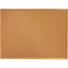 Ability One - Cork Bulletin Boards; Style: Bulletin ; Color: Natural ; Material: Cork ; Width (Inch): 12 ; Height (Inch): 36 - Exact Tool & Supply
