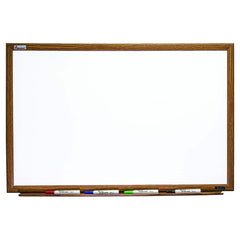 Ability One - Whiteboards & Magnetic Dry Erase Boards; Height (Inch): 36 ; Width (Inch): 24 ; Material: Porcelain - Exact Tool & Supply