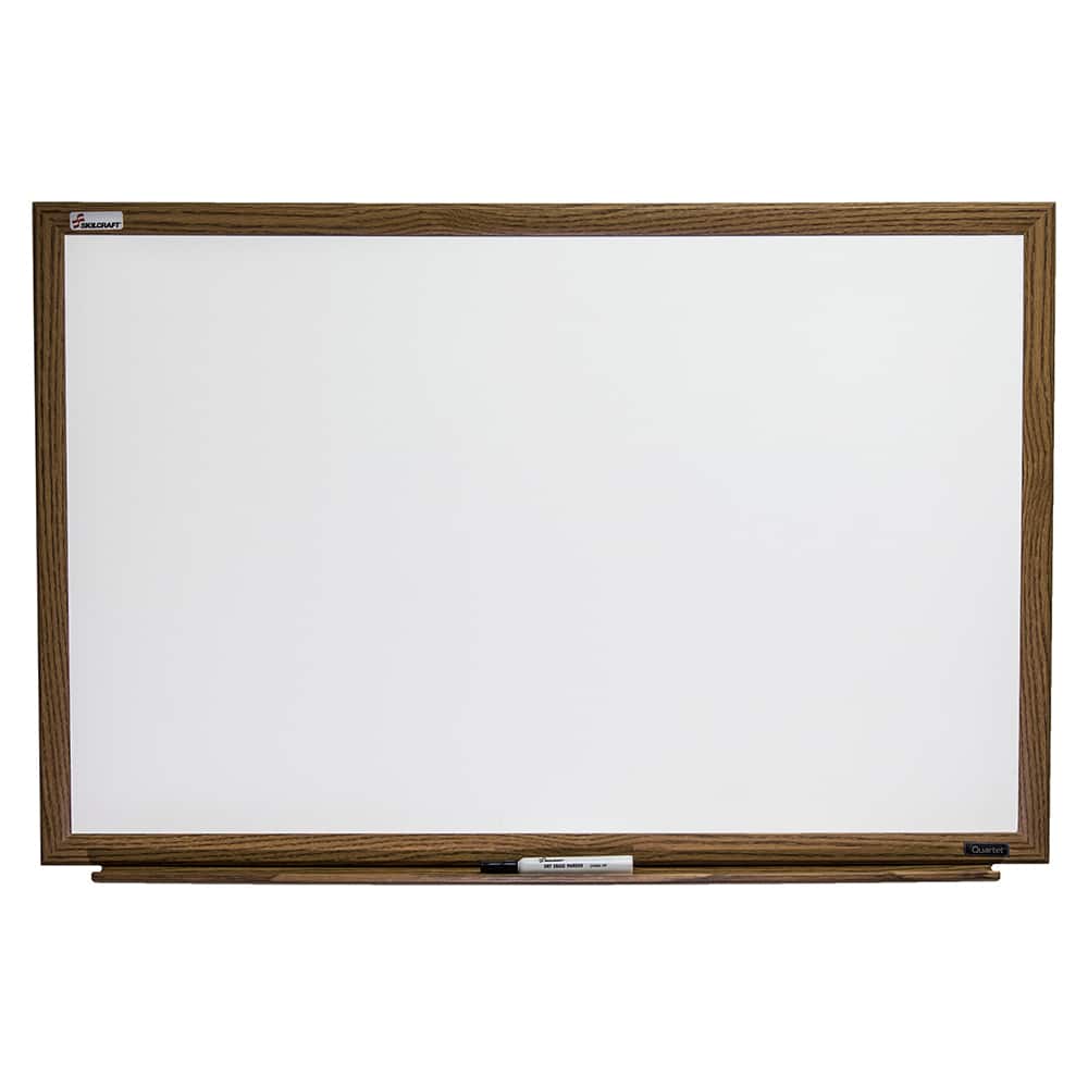 Ability One - Whiteboards & Magnetic Dry Erase Boards; Height (Inch): 48 ; Width (Inch): 36 ; Material: Melamine - Exact Tool & Supply
