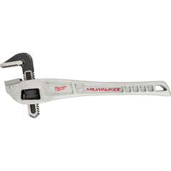 Milwaukee Tool - Pipe Wrenches; Type: Pipe Wrench ; Maximum Pipe Capacity (Inch): 2 ; Overall Length (Inch): 14 ; Material: Aluminum ; Additional Information: Ergonomic Handle Design That Helps Prevent Fatigue And Slip ; Finish/Coating: Black - Exact Tool & Supply