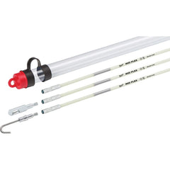 Milwaukee Tool - Line Fishing System Kits & Components; Component Type: Fish Rod Kit ; Includes: (3) Mid Flex Sticks , Bullet Nose Tip, Hook Tips, Storage Tube w/Accessory Storage in Tube Cap ; Overall Length (Feet): 15 ; Number of Pieces: 6 - Exact Tool & Supply