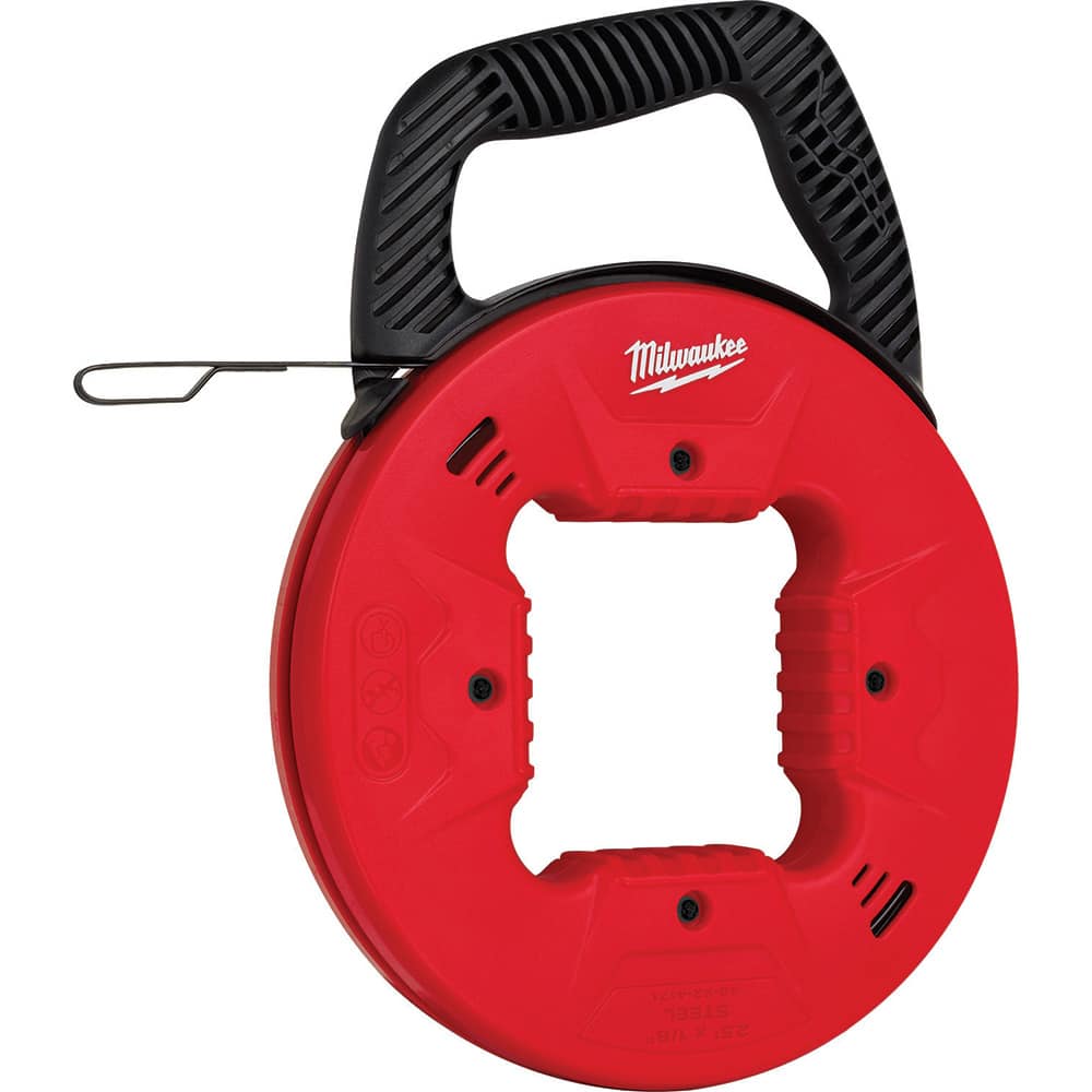 Milwaukee Tool - Fish Tape; Tape Type: Fish Tape ; Material: Polymer ; Overall Length (Feet): 25 ; Tape Width (Inch): 1.3 ; Tape Width (Decimal Inch): 1.3 ; Tape Thickness (Inch): 1/8 - Exact Tool & Supply