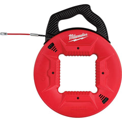 Milwaukee Tool - Fish Tape; Tape Type: Fish Tape ; Material: Polymer ; Overall Length (Feet): 100 ; Tape Width (Inch): 2.17 ; Tape Width (Decimal Inch): 2.17 ; Tape Thickness (Inch): 1/4 - Exact Tool & Supply