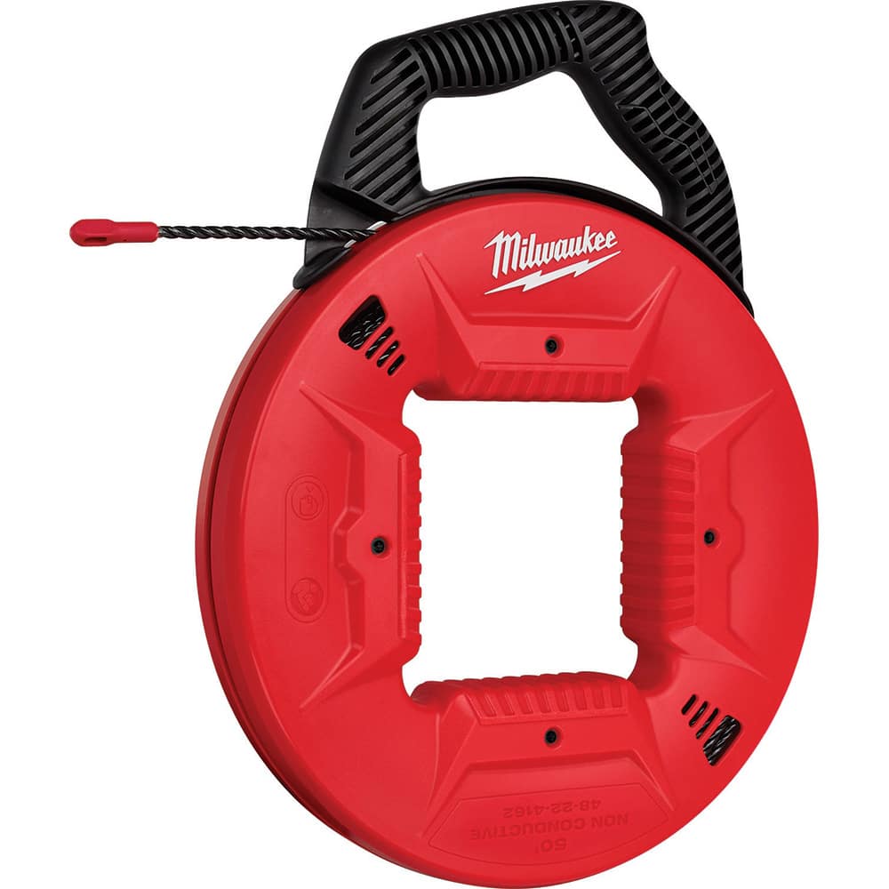 Milwaukee Tool - Fish Tape; Tape Type: Fish Tape ; Material: Polymer ; Overall Length (Feet): 50 ; Tape Width (Inch): 2.17 ; Tape Width (Decimal Inch): 2.17 ; Tape Thickness (Inch): 1/4 - Exact Tool & Supply