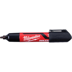 Milwaukee Tool - Markers & Paintsticks; Type: Marker ; Color: Black ; Ink Type: AP Non-toxic ; Tip Type: Chisel ; Material: Plastic ; Maximum Temperature (C): 200.00 - Exact Tool & Supply
